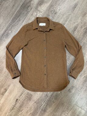 ANIAN Sunday Flannel - brown - size small